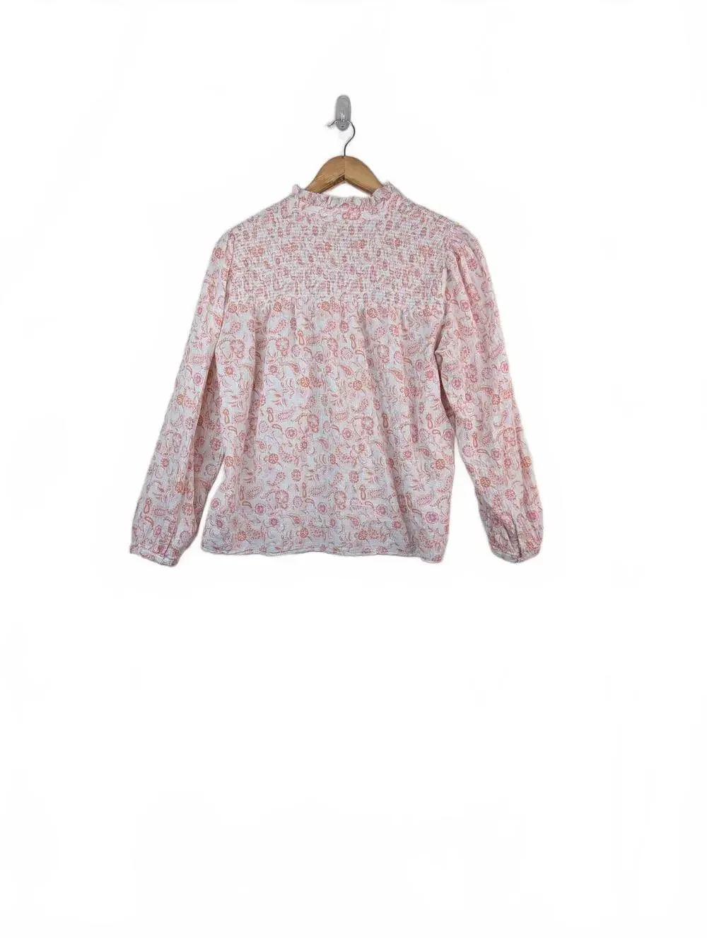 J.Crew‎ Women's Long Sleeve Soft Gauze Garden in Whimsy Paisley 100% Cotton- L